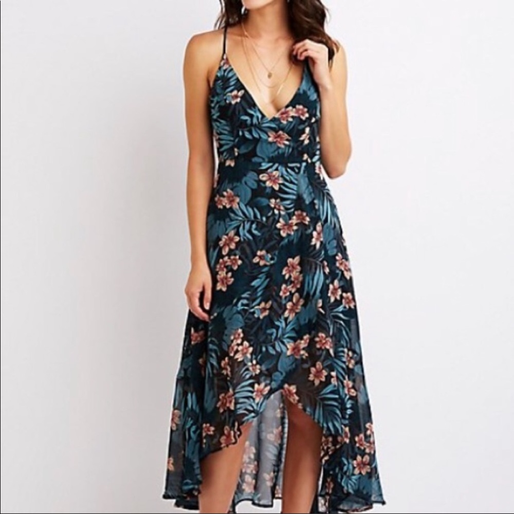 Small Floral Charlotte Russe maxi dress